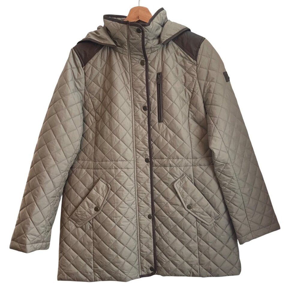 Lauren Ralph Lauren Women Equestrian Quilted Coat Size L Old Money Preppy Barn